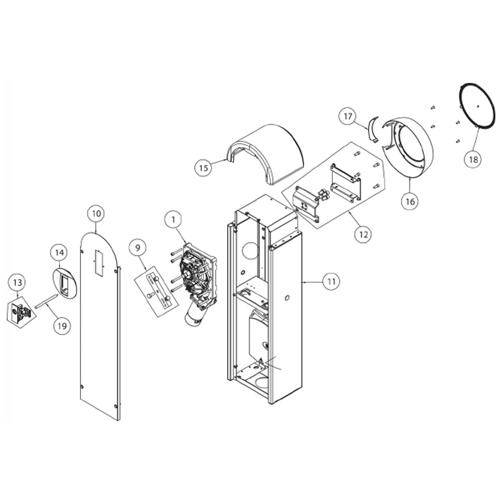 Ditec 6QIKTAE QIK Post Cap Kit