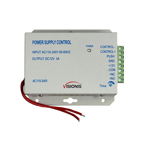 Power Supply AC 110-240V a DC 12V 3A Universal for Access Control | Visionis